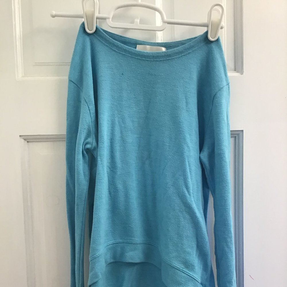 Hannah Sky Soft Light Blue Long Sleeve Shirt